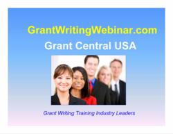 Grant Central USA - Grant Writing Webinar